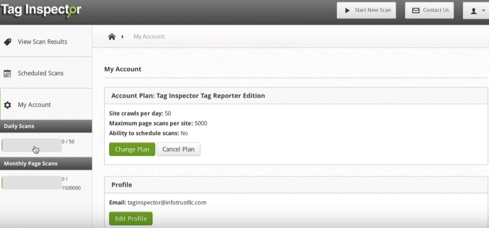 Navigating Account Management | Tag Inspector | Tag Audit Platform