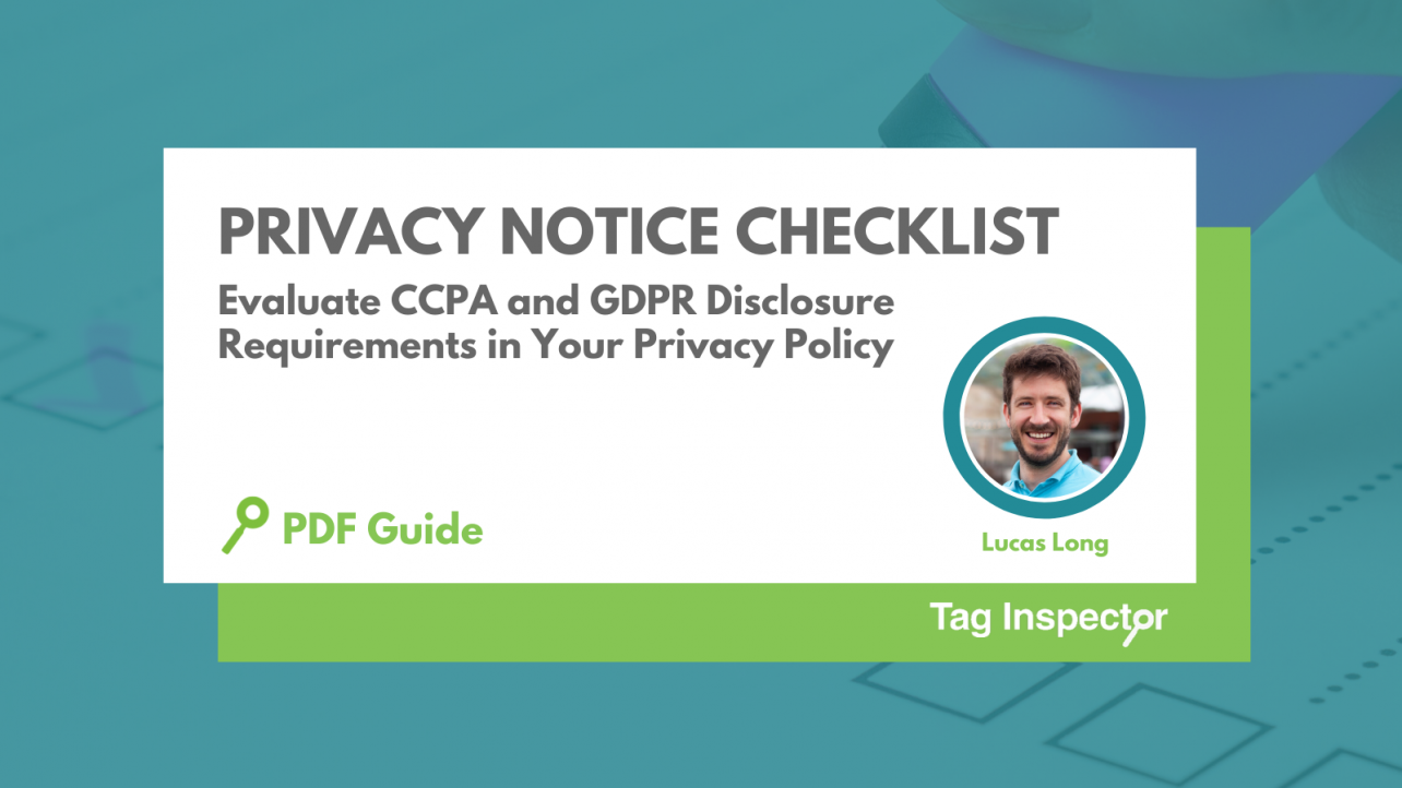 Privacy Notice Checklist Tag Inspector